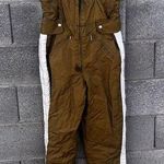 VintageāCHAPARRAL Golden Brown Ski Bib Snowsuit Gold Size M Photo 0