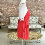 Lush Clothing Lush Romper Red Backless Chiffon Sleeveless M Dressy Party Vacation Cocktail Photo 9