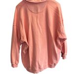 Aerie Women's Oversized V-Neck Collared Sweatshirt Orange Size M Photo 1