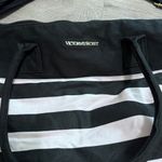 Victoria's Secret Victoria’s Secret Duffle Bag Pink Black Stripe Travel Dance weekender Overnight Photo 2