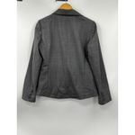 Lafayette 148  Women's One Button Blazer Jacket Long Sleeve‎ Dark Gray Size 4 Photo 5