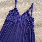 julie's closet Y2k boutique boho ombré maxi dress navy blue sleeveless bohemian small Photo 3