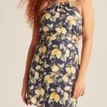 Abercrombie & Fitch Lemon Printed Cut Out Halter Dress Photo 0