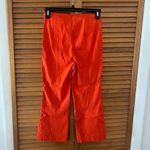 Maeve By Anthropologie Women’s Orange Cropped Linen Stretchy Pull-On Pants Sz 0 Photo 3
