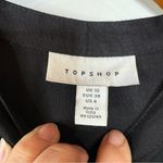 Topshop  Black Assymetrical Tiered Maxi Dress Size 6 Photo 3