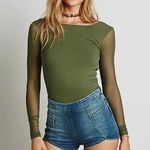 Free People Denim Petal Dark Wash Shorts Photo 0