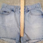 Lee Vintage 90s  Light Wash Blue Jean Denim High Rise Mom Shorts Women's size 16P Photo 3