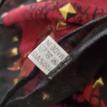 Women's Maroon Black and Gold Sequence Fashion Scarf Multiple Size One Size Photo 4