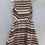 Bar III  Women's Fit & Flare Dress Sleeveless Striped Size Medium USA Made Photo 1