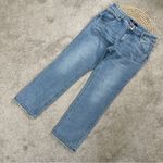 Hudson Jeans Hudson Women’s Straight Icy Blue Button Back Pocket Crop Jeans H0524-01 Size 10 Photo 2