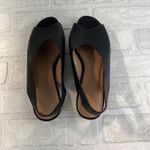 Madewell  Shoes Womens‎ Size 7 Leather Slingback Peep Toe Sandals Flats Comfort Photo 3
