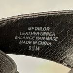 Marc Fisher Marc‎ Fisher Thong Wedge Sandals Black Leather Elastic Size 9.5M Women's Photo 15