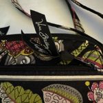 Vera Bradley MINI HIPSTER MOON BLOOMS Black Floral Zip Compartments Adjustable Photo 1