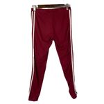 Adidas  Bordeaux Crimson Red Tri-Stripe Athletic Pants S Photo 2