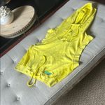 Adidas by Stella McCartney Neon Yellow Sleeveless Mesh Hoodie Size Medium Photo 2