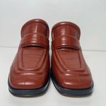 Bottega Veneta  Croc Embossed Square Toe Slip On Loafer Mules Heels Photo 5