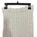 RUMORED Cotton Cable Knit Bodycon Midi Skirt Off White Size S Photo 2