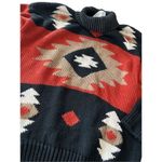 Vintage Aztec womens sweater Black Size L Photo 4