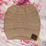 C.C. Knit Winter Hat With Ponytail Hole Photo 0