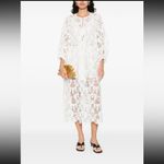 Zimmermann Coco Lace Midi Dress Ivory size 3 (large) Photo 11