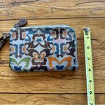 Mariposa Gray Coated Canvas Butterfly Zip Around Wallet Wristlet Photo 2