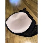 Victoria's Secret  34DDD‎ Very Sexy Push Up black Lace floral bra Leather Photo 5