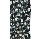Blue Rain Floral High Low Midi Skirt Size Large Photo 0