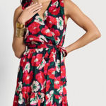 Sam Edelman Poppy Floral Mini Dress Navy Sz 14 Photo 0