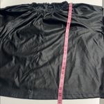 Who What Wear Imperfect pleather style black top front keyhole with button XL Photo 9