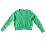 J.Crew Women Cashmere V-Neck Green Pullover Academia Preppy Sweater Size Medium Photo 2