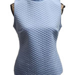 Apt. 9  Vest Womens Size L Light Blue Quilted Mock Neck Layering‎ Minimalist Photo 0
