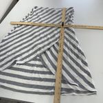 Athleta Skirt Womens Large Grey White Seeing Stripes Tulip Hem Midi Photo 7