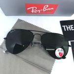 Ray-Ban  Sunglasses Black Polarized Size 58mm Photo 0