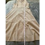 Antonio Melani  Camel Faux Suede Sleeveless Midi Dress with Lining‎ Photo 8