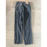 Levi's Women's  Low Pro Straight Leg Jeans Size 24 Black Grey Distressed Photo 6
