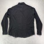 Panhandle Rough Stock Snap front Shirt Womens‎ Large Embroidered Western Black Photo 9