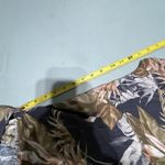 American Eagle Women's Tropical Ring Front Jumpsuit Black Gray Sz Medium Cotton Photo 7