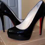 Christian Louboutin Black Bianca 140 Red Bottoms Size 8.5 Photo 4