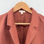 Eileen Fisher Petite Organic Linen Shaped Blazer Ruset Two Button Jacket PL Photo 2