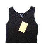 NWT QVC Wardrobe by Brenda French Black Nubby Knit Sleeveless Tank Maxi Dress M Size M Photo 3