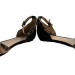 Nine West  Animal Print Cross-Cross Ankle Strap Flat Sandals Women’s Size 7M EUC Photo 2