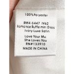 Show Me Your Mumu Romance Mini Dress in Ivory Luxe Satin L NWT Photo 4
