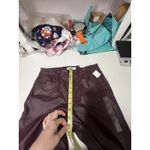 Edgely Women's Maroon/brown Faux Leather Pants Size 10 Slim Straight Ankle NWT Photo 8