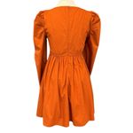 Abercrombie & Fitch  Autumn Terracotta Puff Sleeve Poplin Babydoll Dress Size S Photo 6