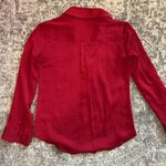 EXPRESS Petite Slim Fit Red Portofino Shirt Photo 5