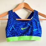 Nike Pro Classic Bash Bra Blue Sport Athletic Womens Size XS Running Yoga Hiking Photo 3
