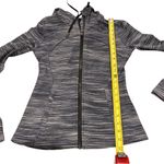 Lululemon Women’s 6 Hoodie Define Jacket Heathered Black White Full Zip Sporty Photo 11