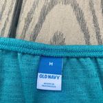 Old Navy NWT Textured O-Ring Halter Romper Size m teal aqua strapless keyhole Photo 4