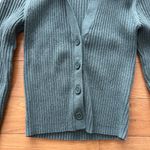 Aerie Gotta Jet Polo Sweater Button Cardigan XS Long Sleeved Cropped Green Photo 4