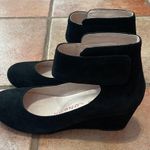 Sacha London hand made suede ankle strap Mary Jane wedge black Size 6 Photo 0